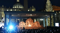 Nativity Scene in Vatican City: St. Peter's Square Christmas Display